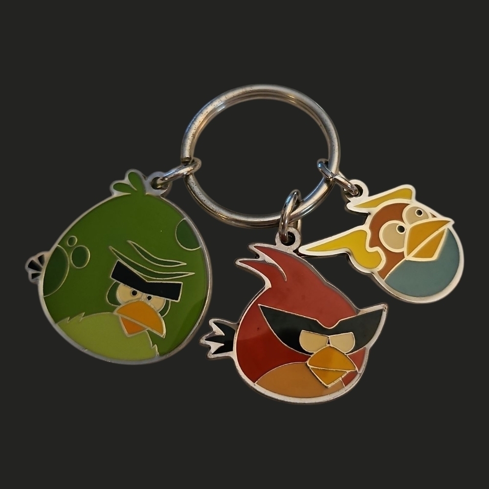 Angry Bird Charms Keyring